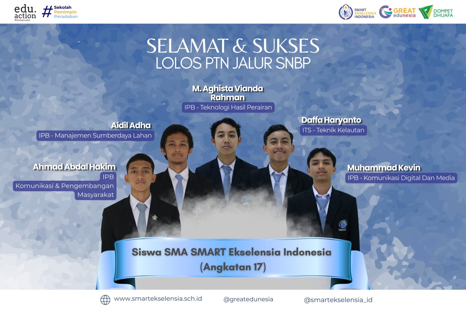 Siswa SMART Ekselensia Lolos SNBP 2026, 55,55% Tembus PTN Favorit!