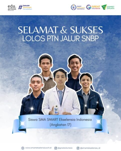 5 Siswa SMART Ekselensia Lolos SNBP 2026, 55,55% Tembus PTN Favorit!