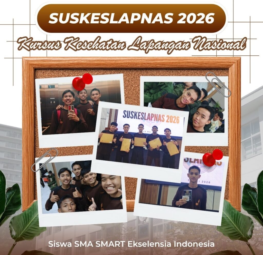 Lima siswa SMA SMART Ekselensia Indonesia peserta SUSKESLAPNAS 2026 di Bandung