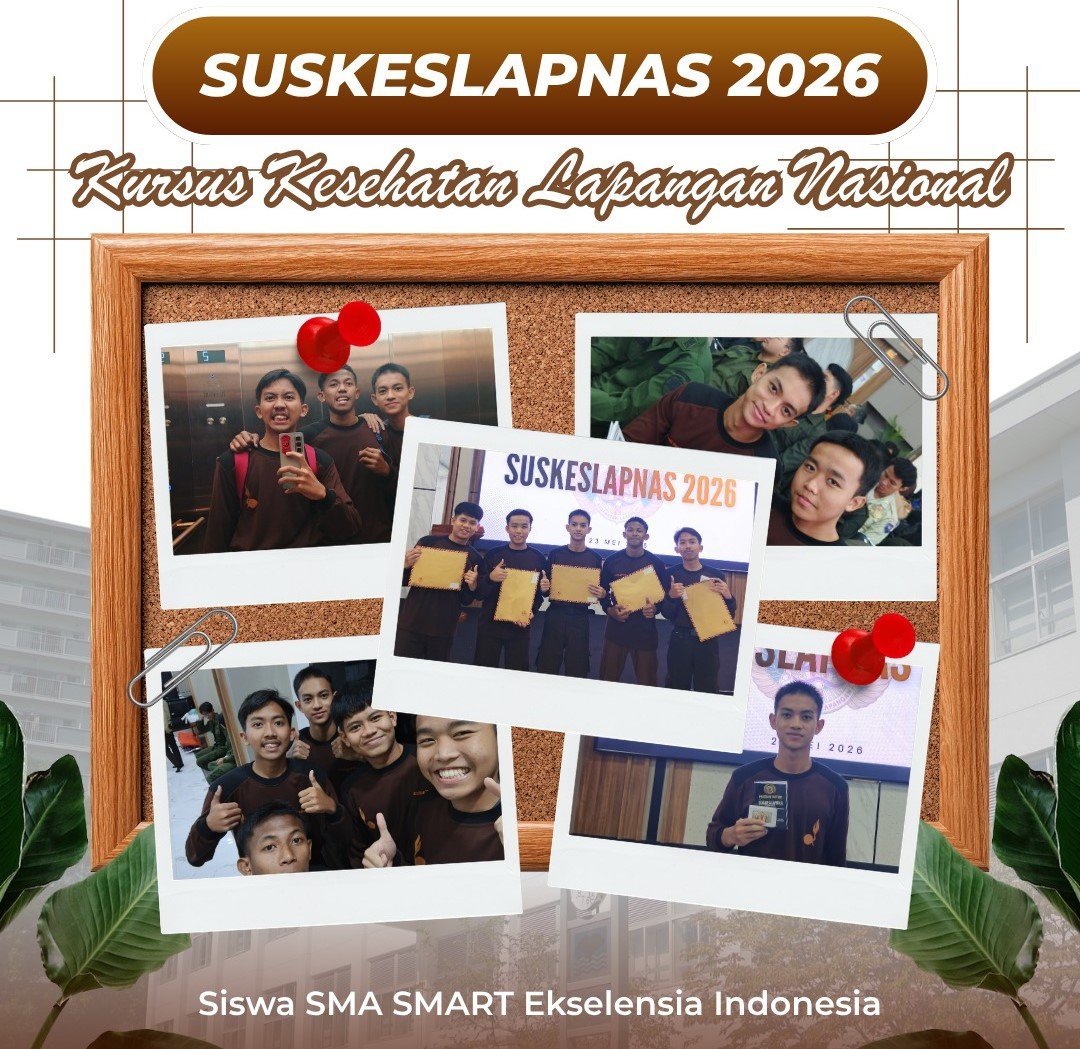 Lima siswa SMA SMART Ekselensia Indonesia peserta SUSKESLAPNAS 2026 di Bandung