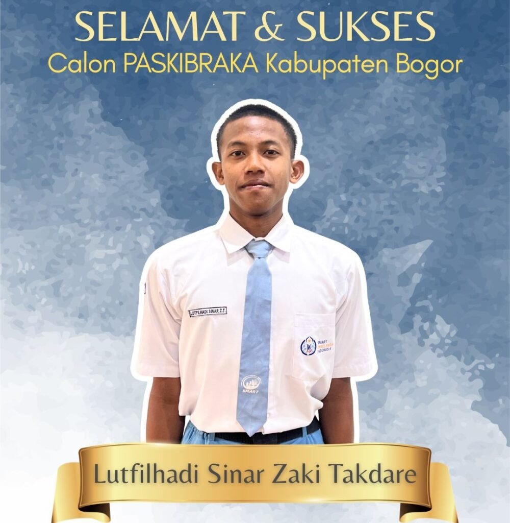 Lutfilhadi Sinar Zaki Takdare siswa SMART Ekselensia Indonesia lolos seleksi Paskibraka Kabupaten Bogor 2026