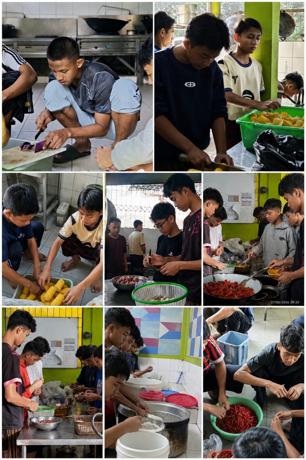 Siswa boarding SMART Ekselensia Indonesia mengikuti kegiatan SARASA (Sasana Rasa Asrama) Edisi Muharram dengan memasak bersama.