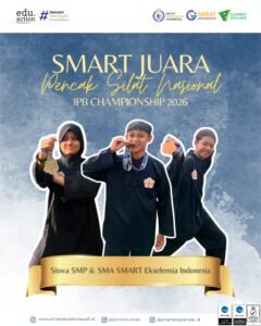 Tiga siswa SMART Ekselensia Indonesia peraih medali IPB Championship 2026