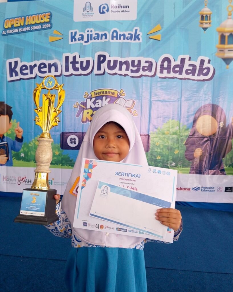 Ahda Sabila dari PAUD SMART Ekselensia meraih Juara 2 lomba Tahfidz tingkat TK se-Jabodetabek
