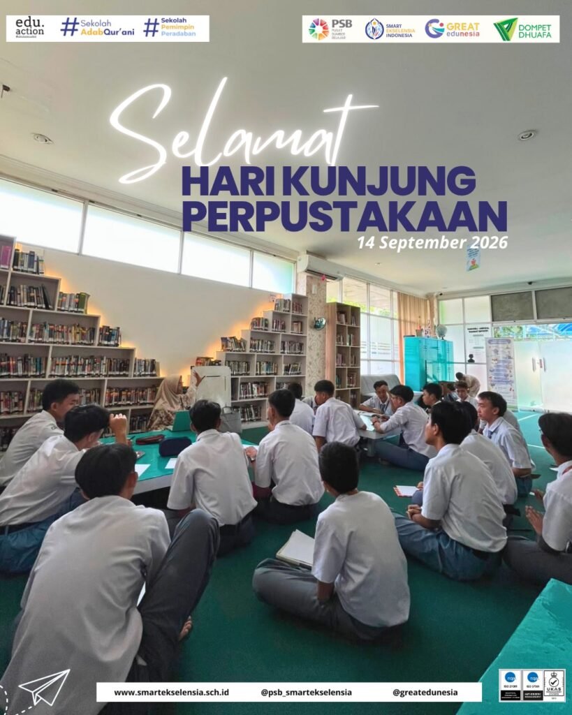 Siswa SMART Ekselensia mengikuti kegiatan literasi di Perpustakaan SMART Ekselensia Indonesia